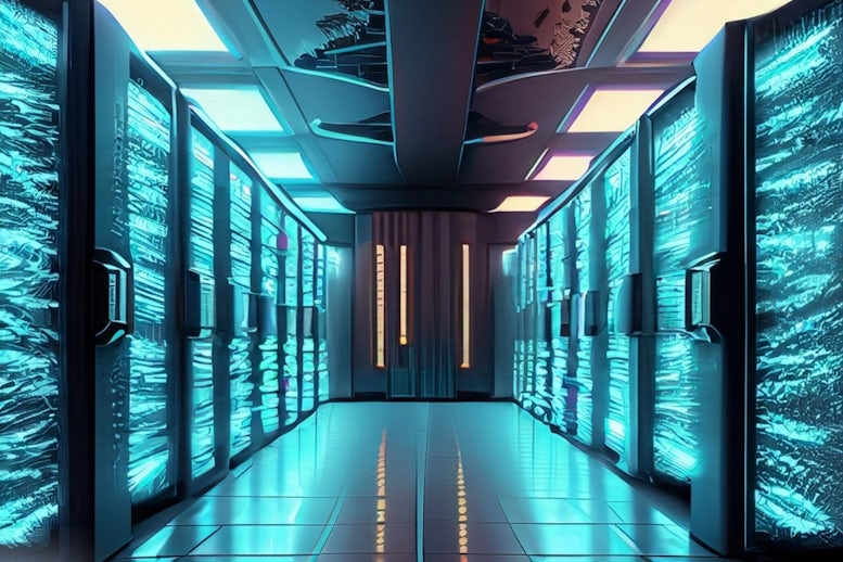Firefly render octane like server room with blinking lights translucent lights 72820 2x