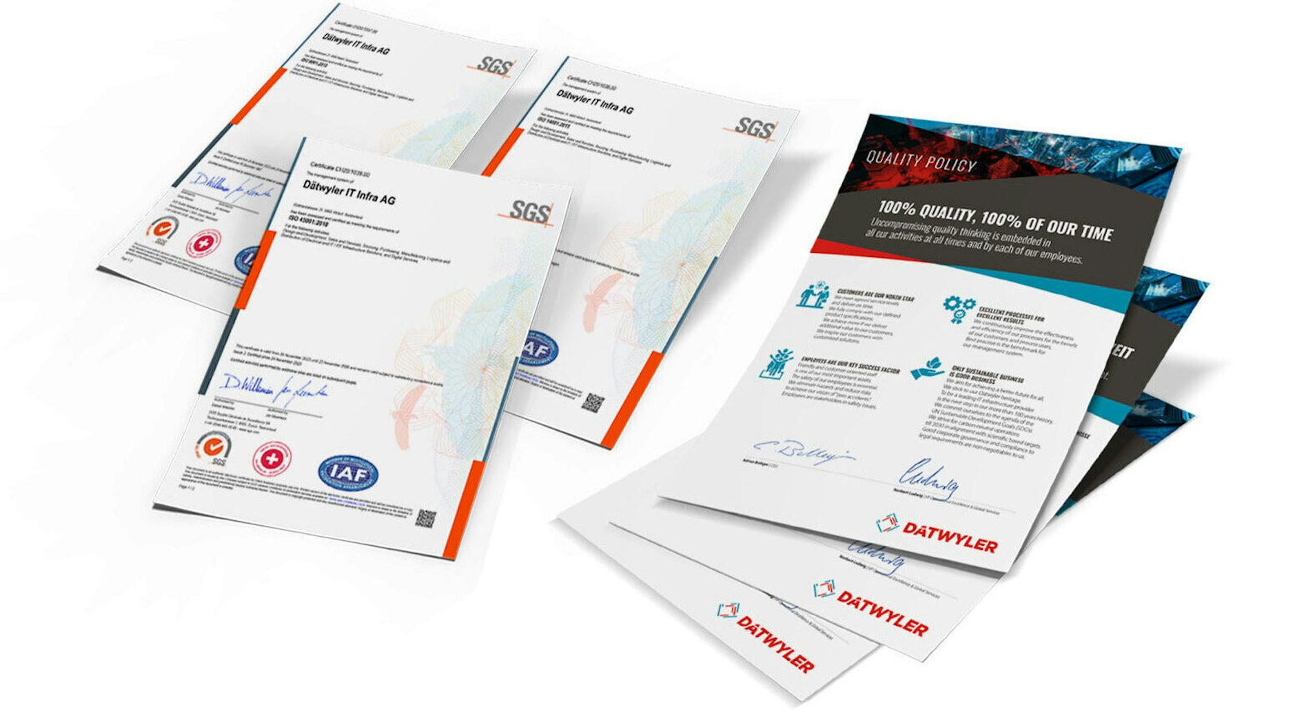 Quality certificates